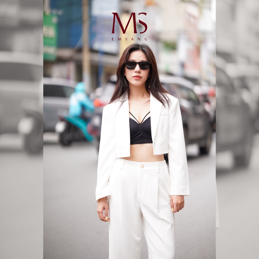 Khoác Vest Croptop Dài Tay 11509261