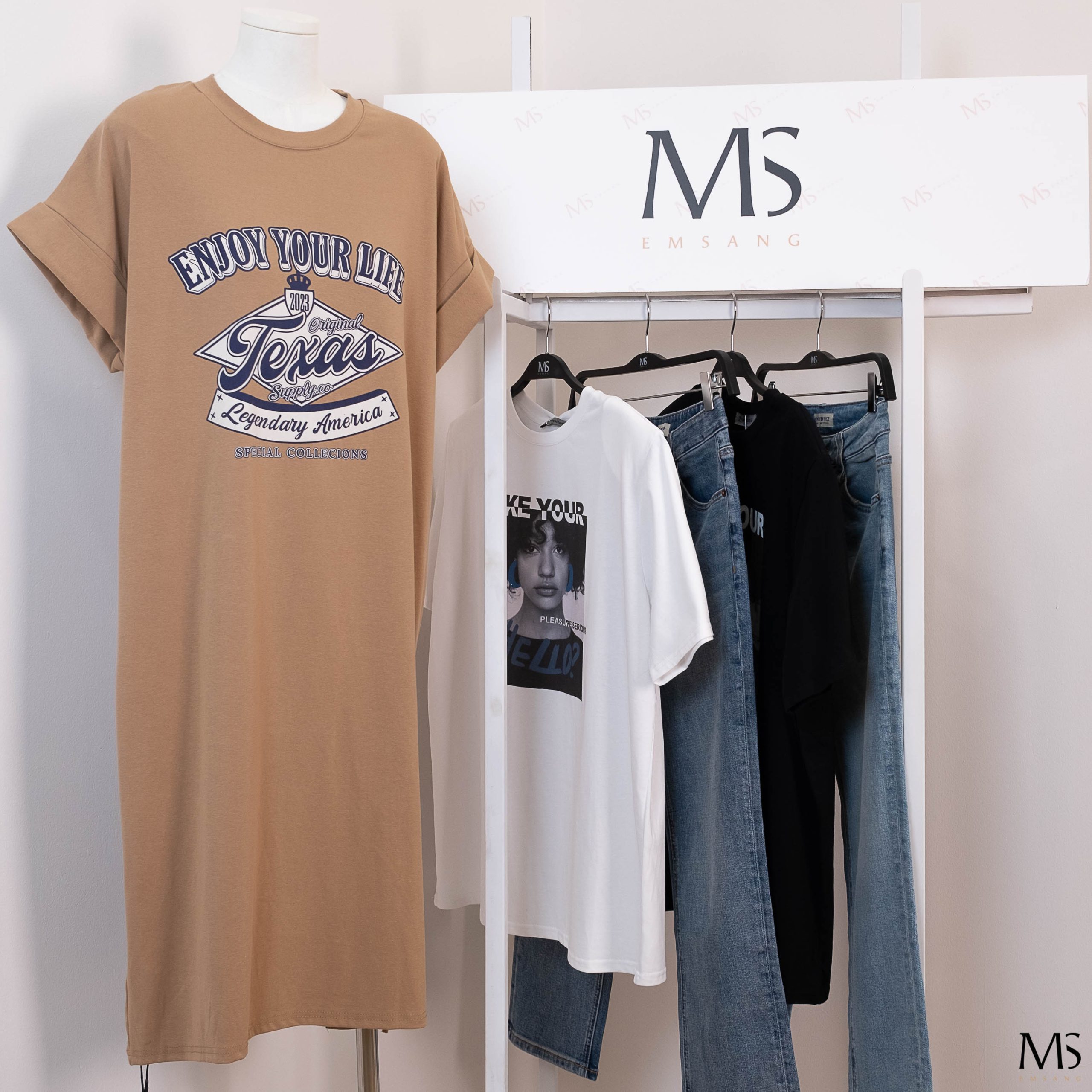 Đầm thun oversize