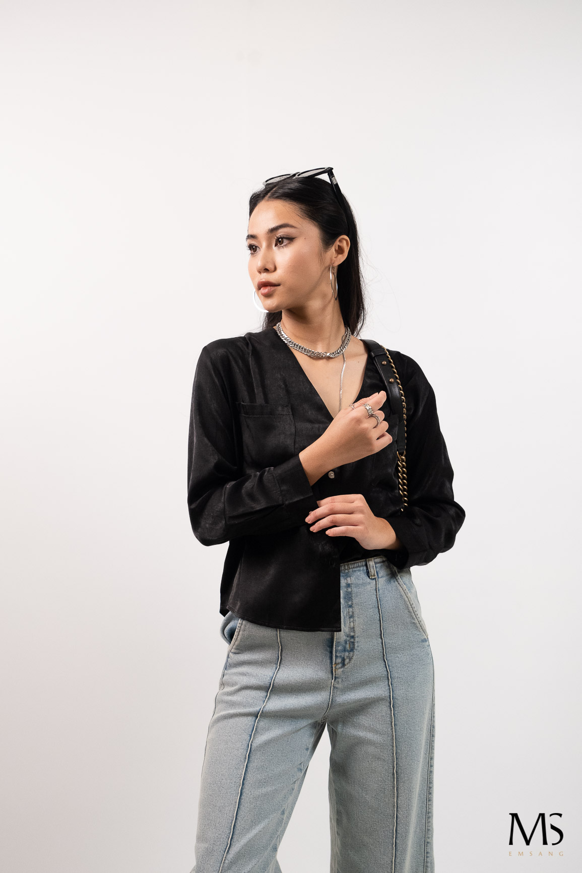 Áo Sơ Mi Lụa Dài Tay 10611050