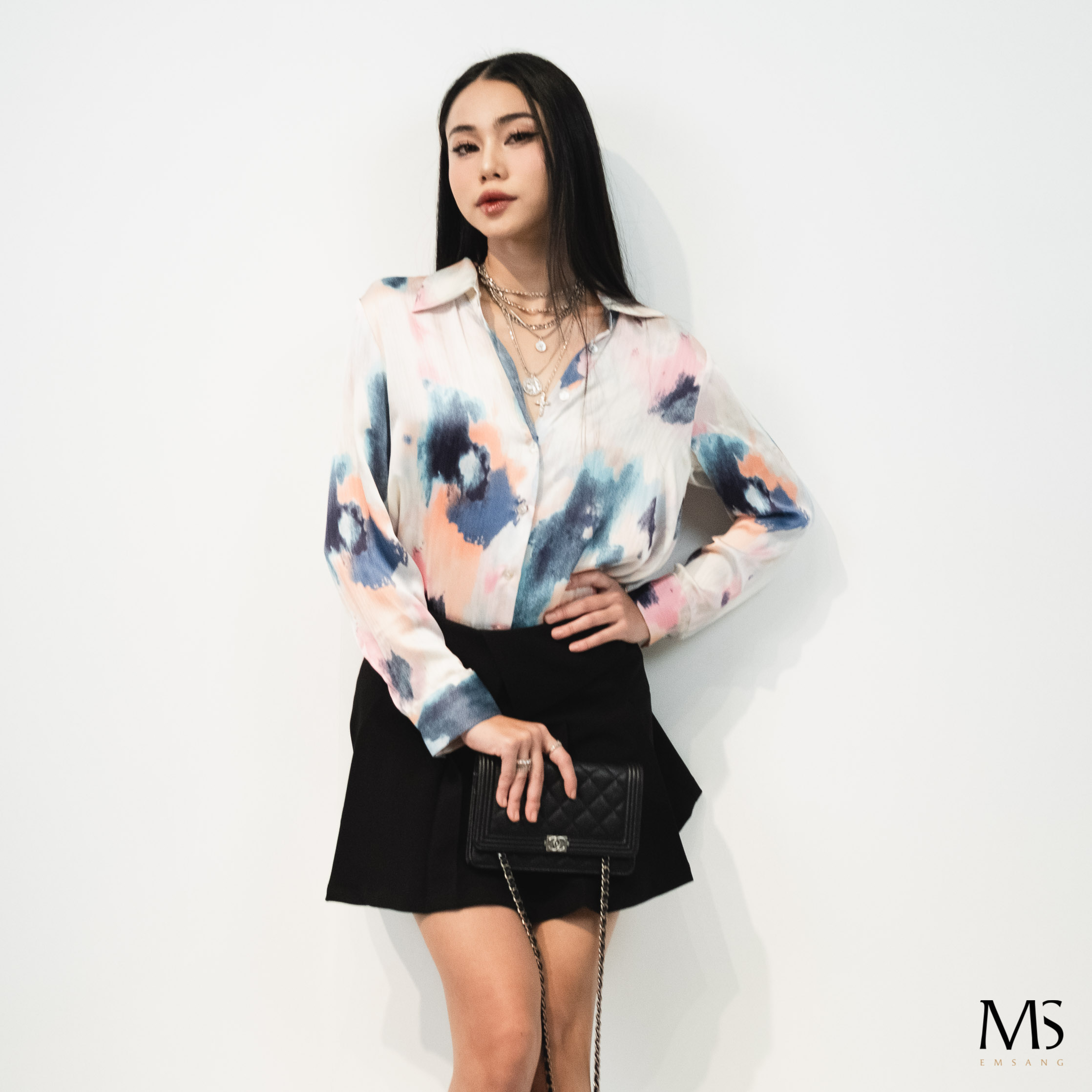 Áo Sơ Mi Lụa Dài Tay 10611486